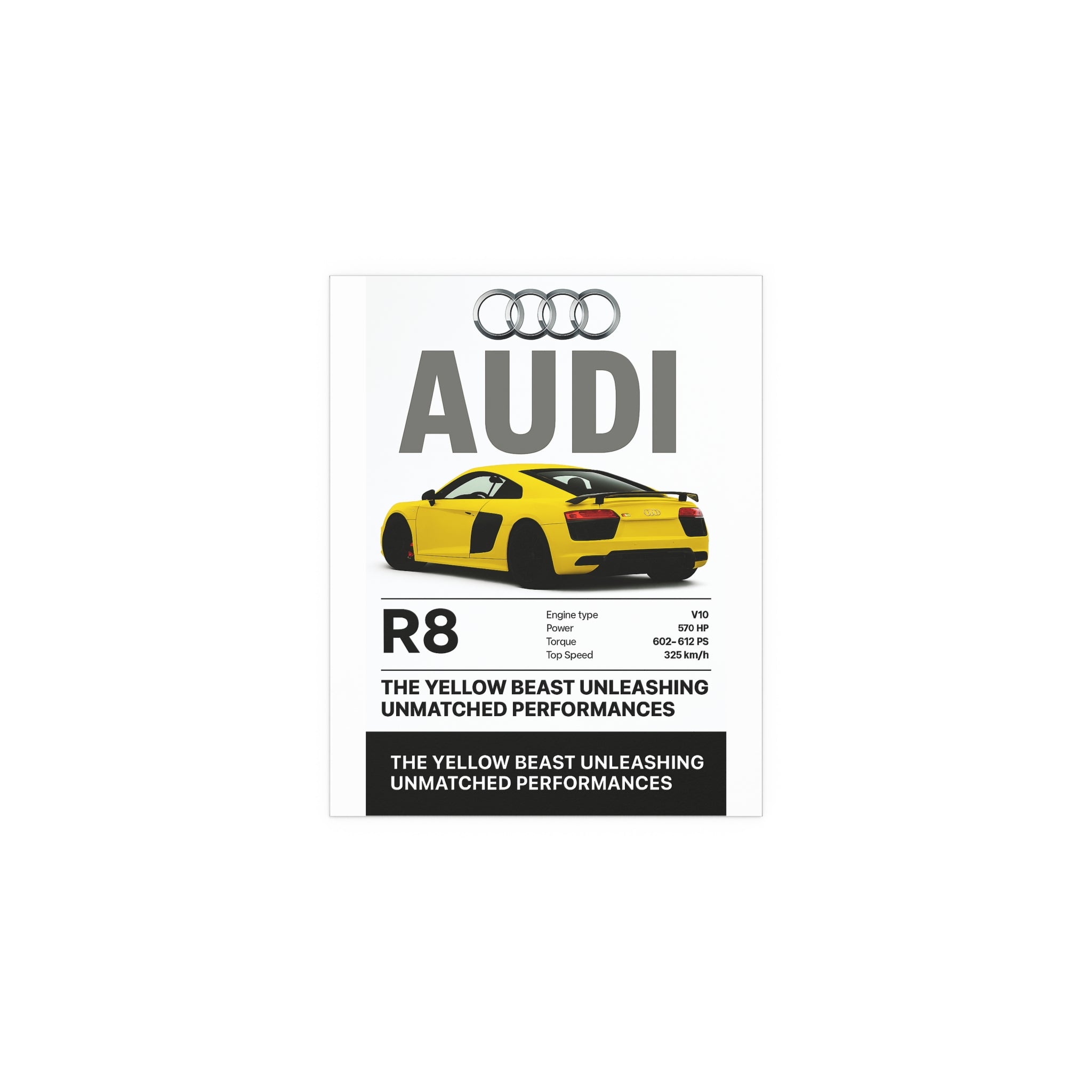 SS Audi R8 Poster