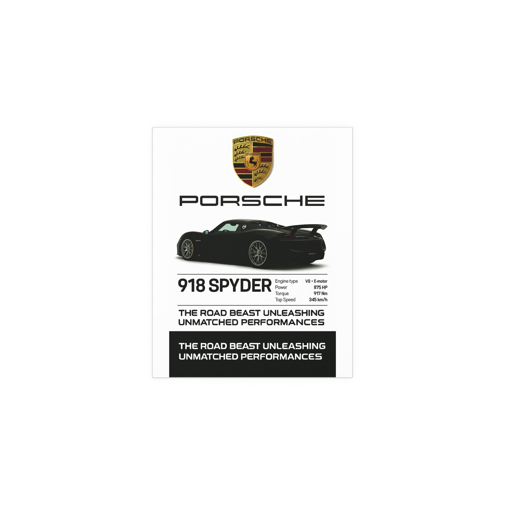 SS Porsche 918 Spyder Poster