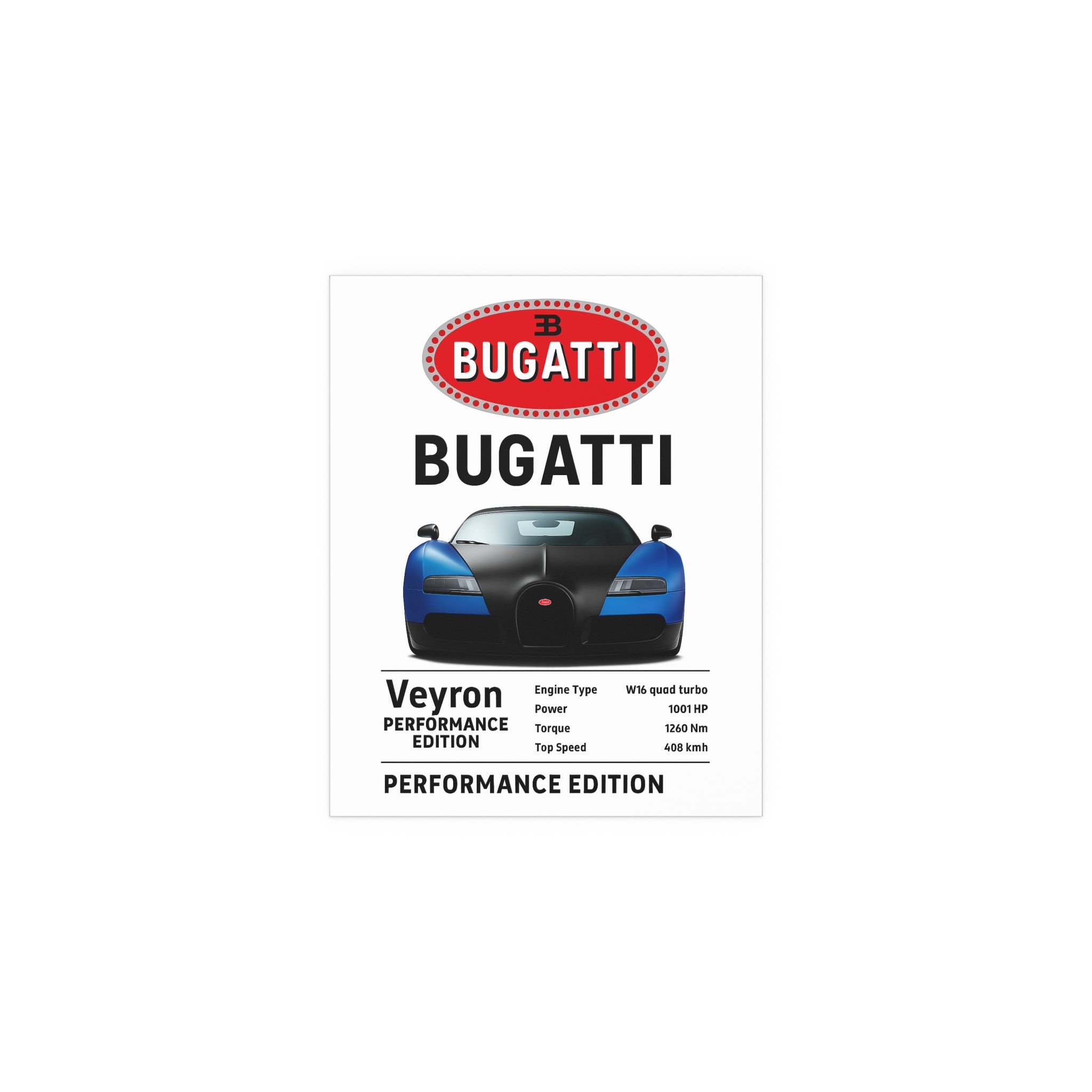 SS Bugatti Veyron Poster