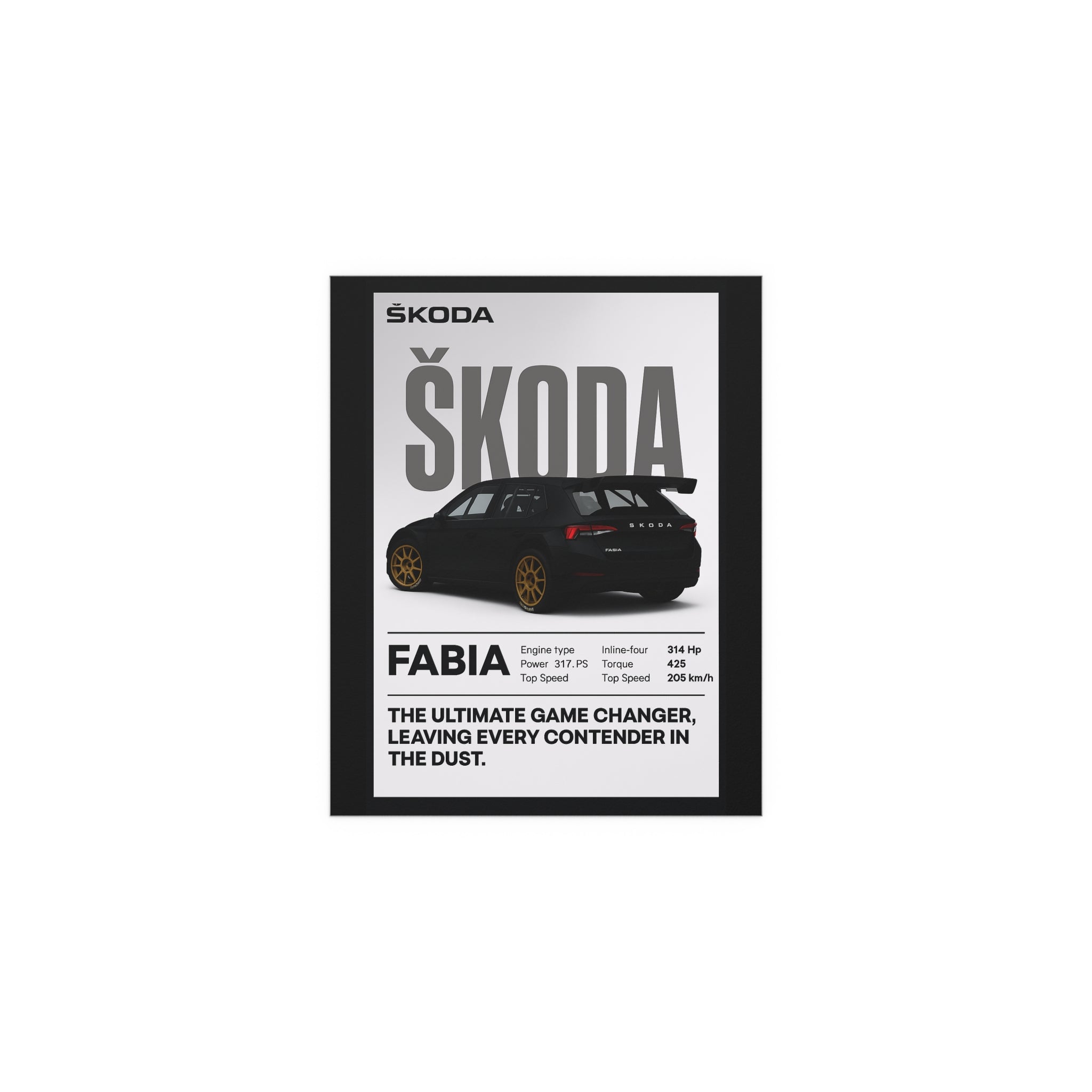 SS Skoda Fabia poster