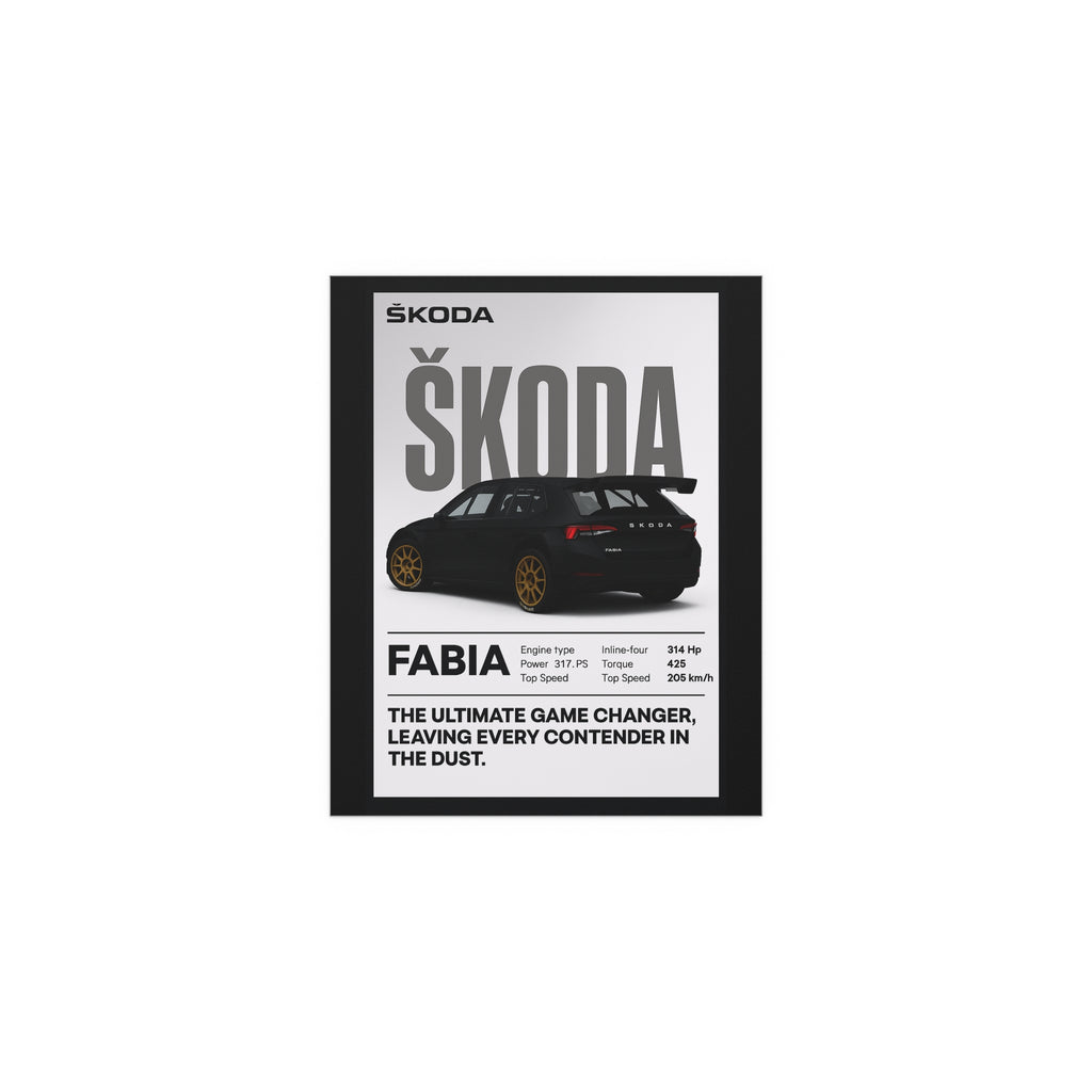 SS Skoda Fabia poster